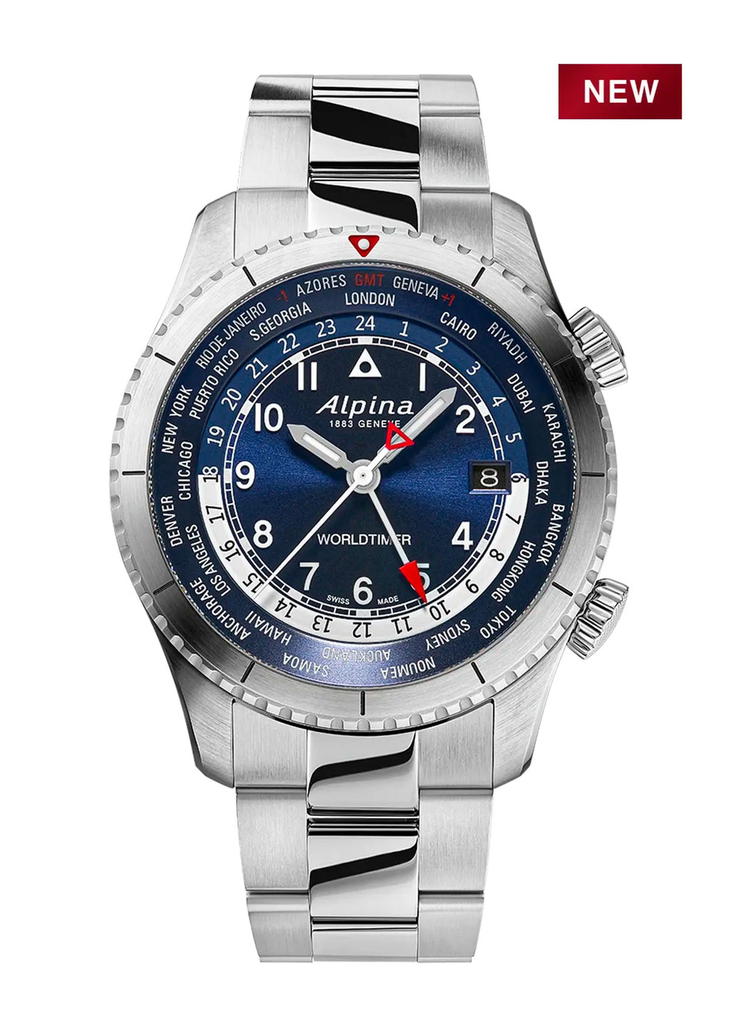 Startimer Pilot Quartz Worldtimer Quartz men s watch Alpina