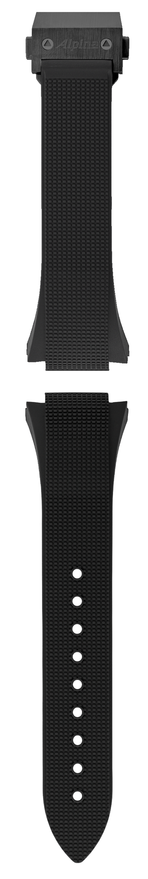 Black Rubber Strap - 21 mm - Alpina Watches