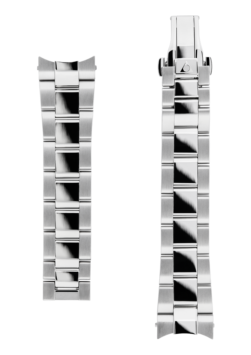 21MM - Silver Stainless Steel Strap