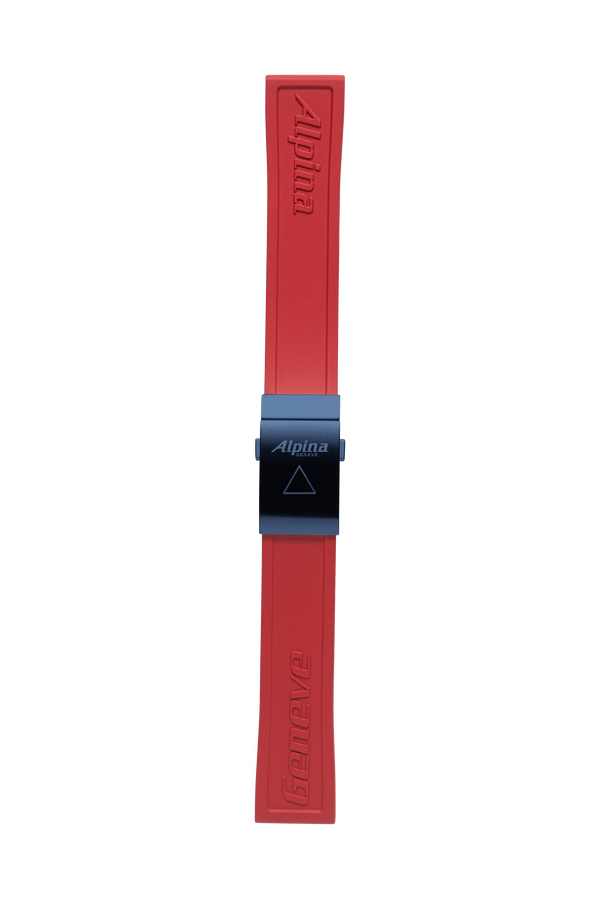 22MM - Red Silicon Strap