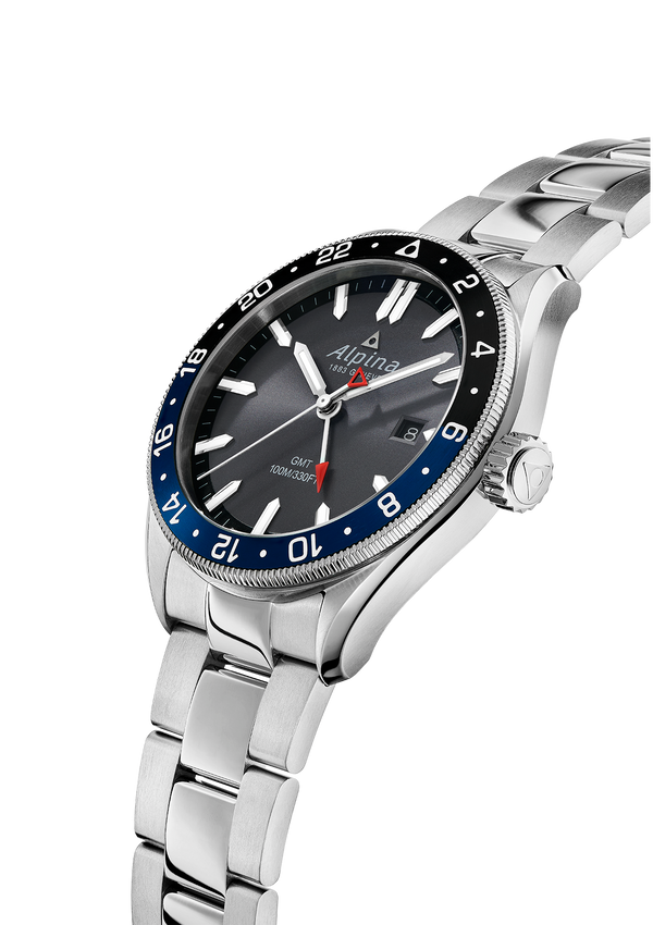 Alpiner Quartz GMT Dark Grey Bracelet | Bracelet Strap |Alpina Watches