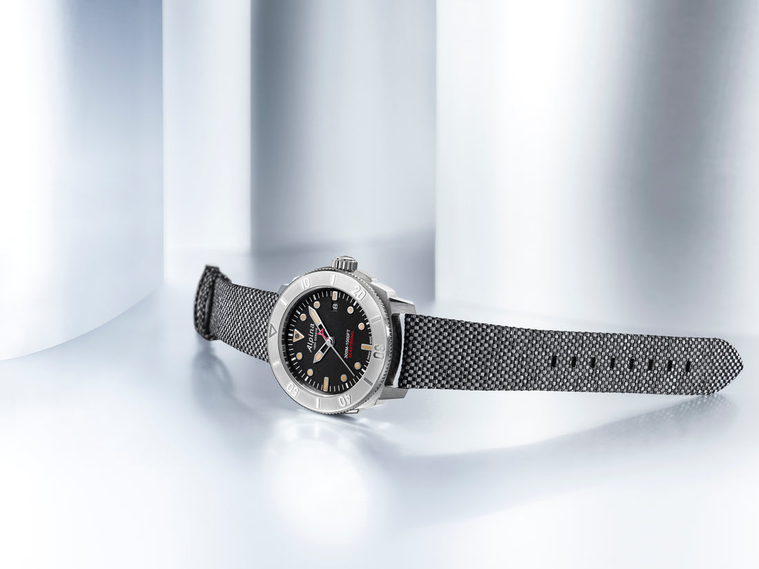 Alpina presents its very first 100% recycled stainless steel case