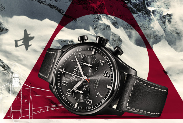 krijgen Mail Transparant ALPINA STARTIMER PILOT AUTOMATIC CHRONOGRAPH “BLACK STAR” – Alpina Watches