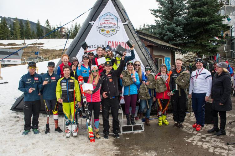 CANADIAN CHAMPIONSHIPS WHISTLER BLACKCOMB 2016 PODIUM