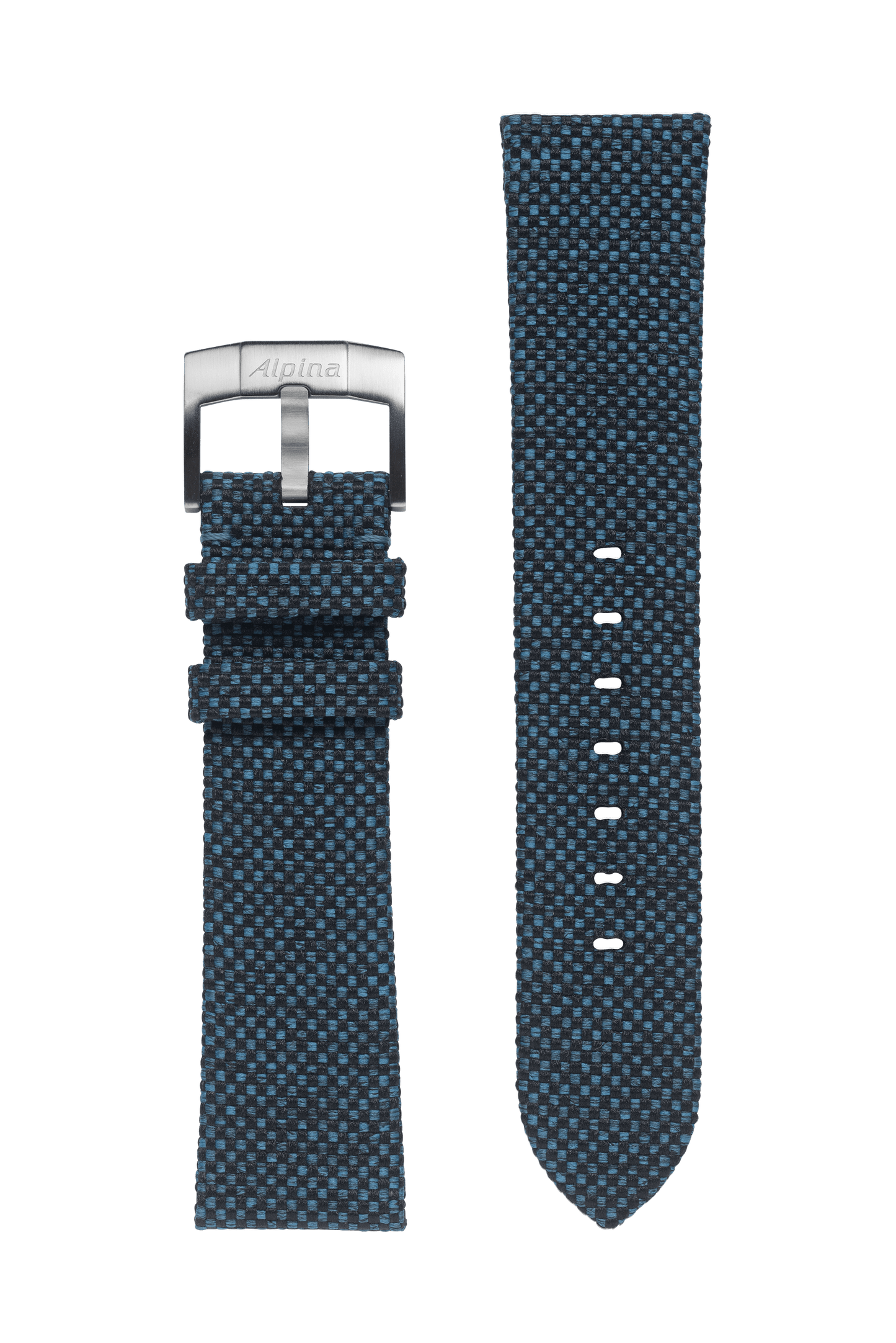 22MM - Blue & black RPT (Recycled plastic bottles ) Strap - Alpina Watches