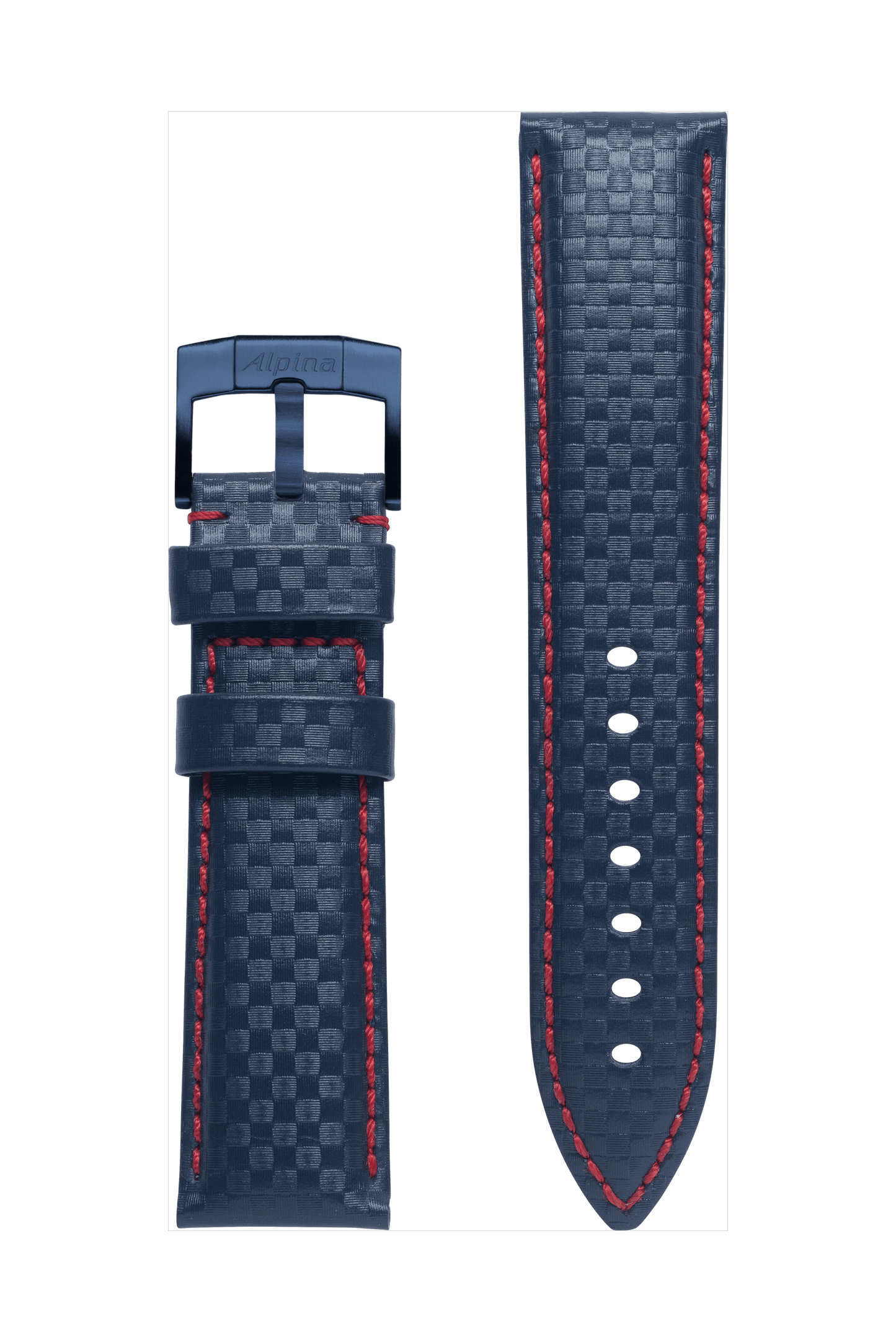 22MM - Blue Calf Leather Strap - Alpina Watches