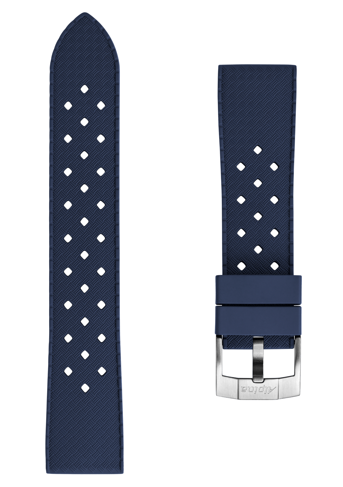 22MM - Blue Silicon Strap - Alpina Watches