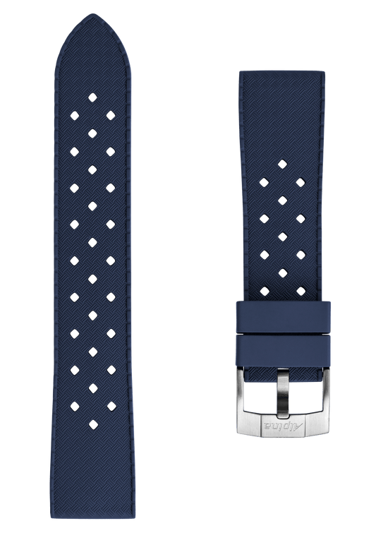 22MM - Blue Silicon Strap - Alpina Watches