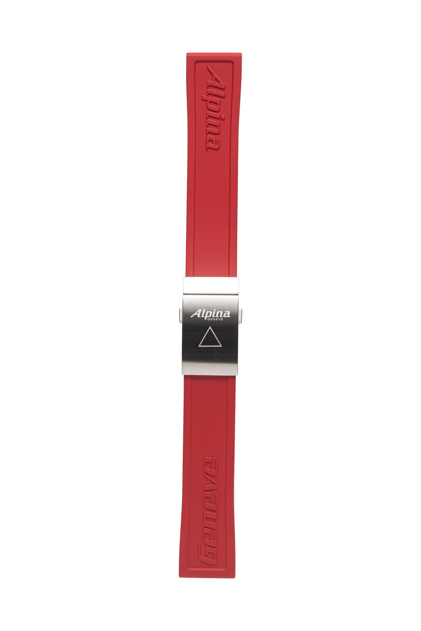 22MM - Red Silicon Strap - Alpina Watches