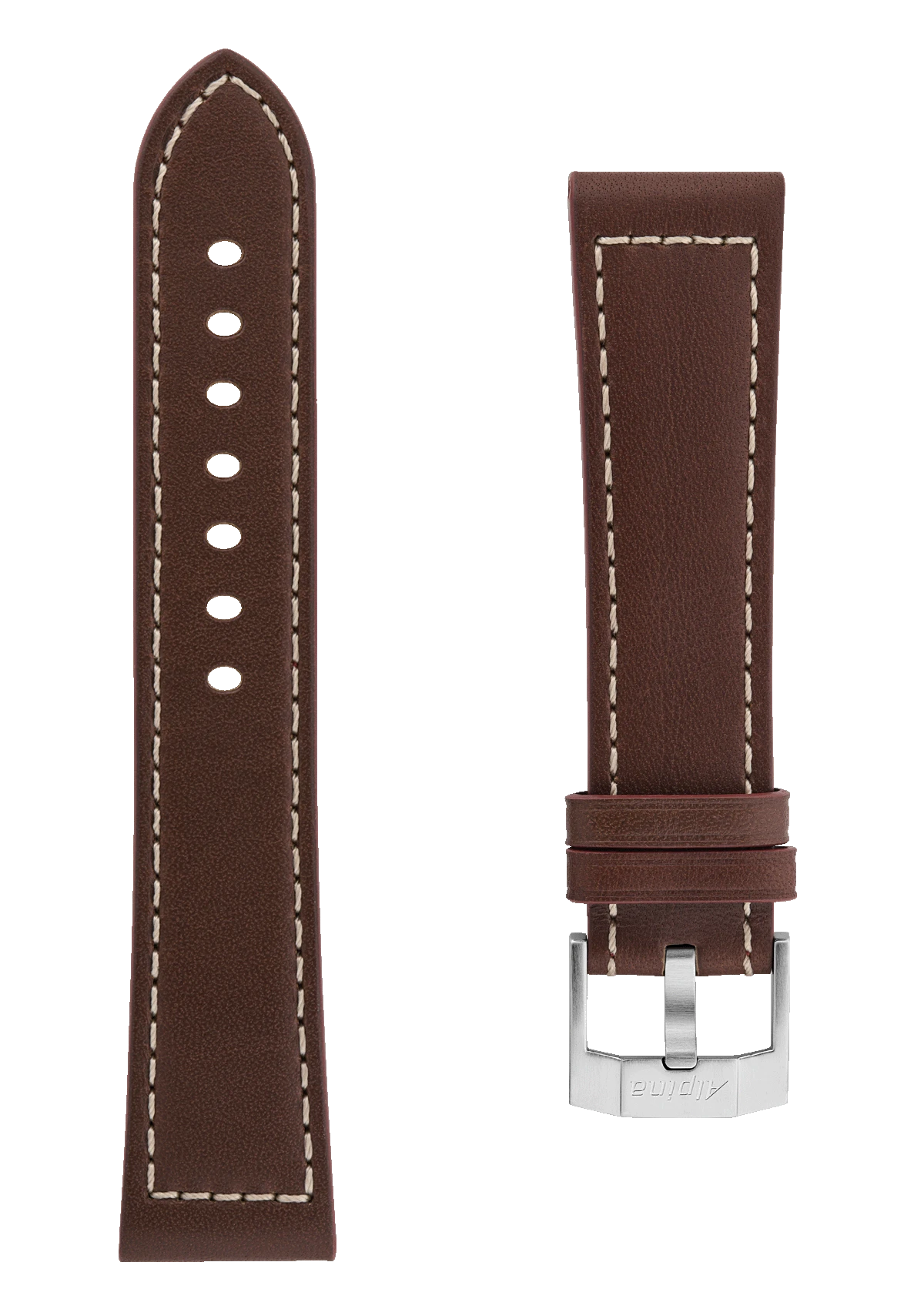 Black Calf Leather Strap - 22 mm - Alpina Watches