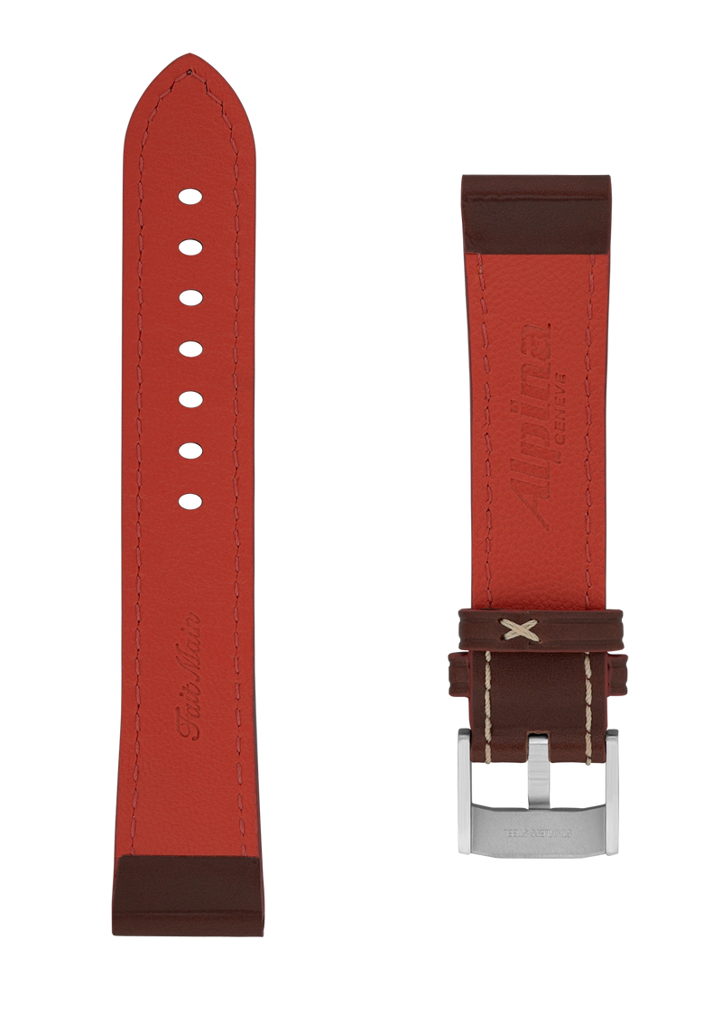 Black Calf Leather Strap - 20 mm - Alpina Watches
