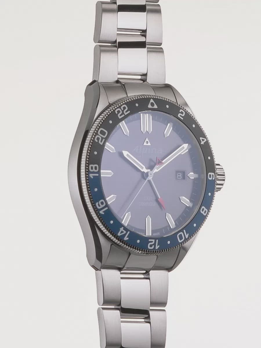 Alpiner Quartz GMT Dark Grey Bracelet | Bracelet Strap |Alpina Watches