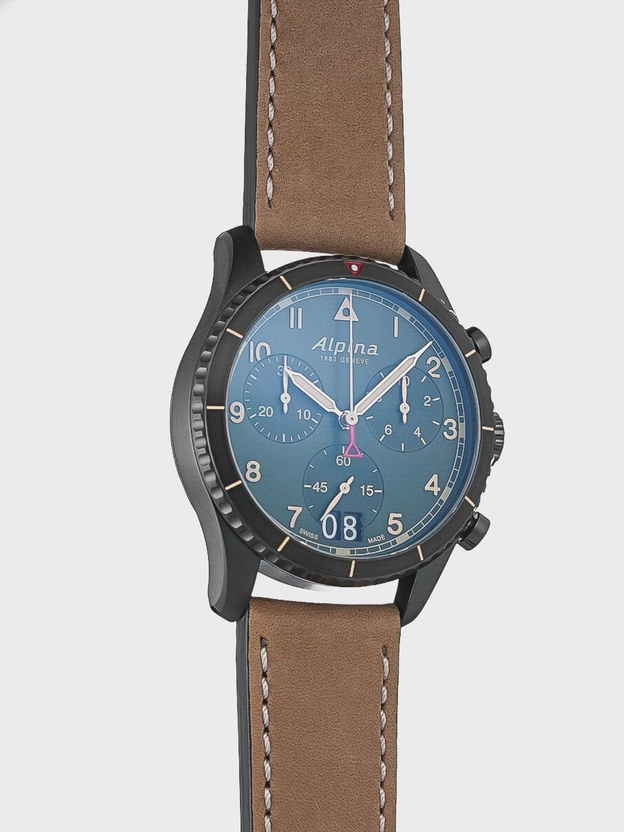 Startimer pilot chronograph quartz deals
