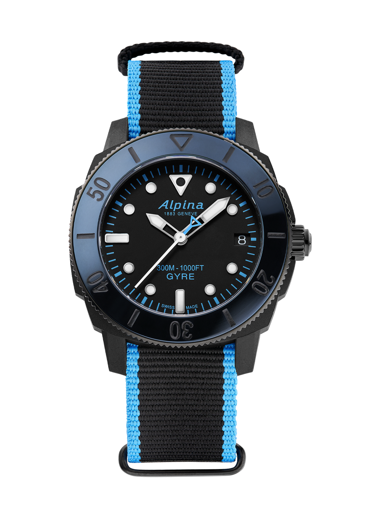 Seastrong Diver Comtesse  Gyre Automatic <BR> BLACK