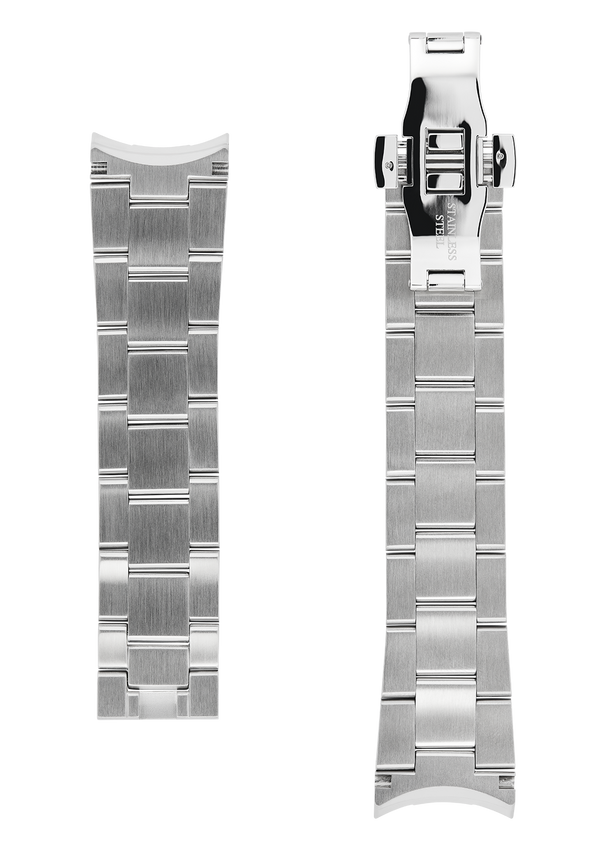 21MM - Bracelet en acier inoxydable argenté