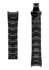 22MM - Bracelet en acier inoxydable noir