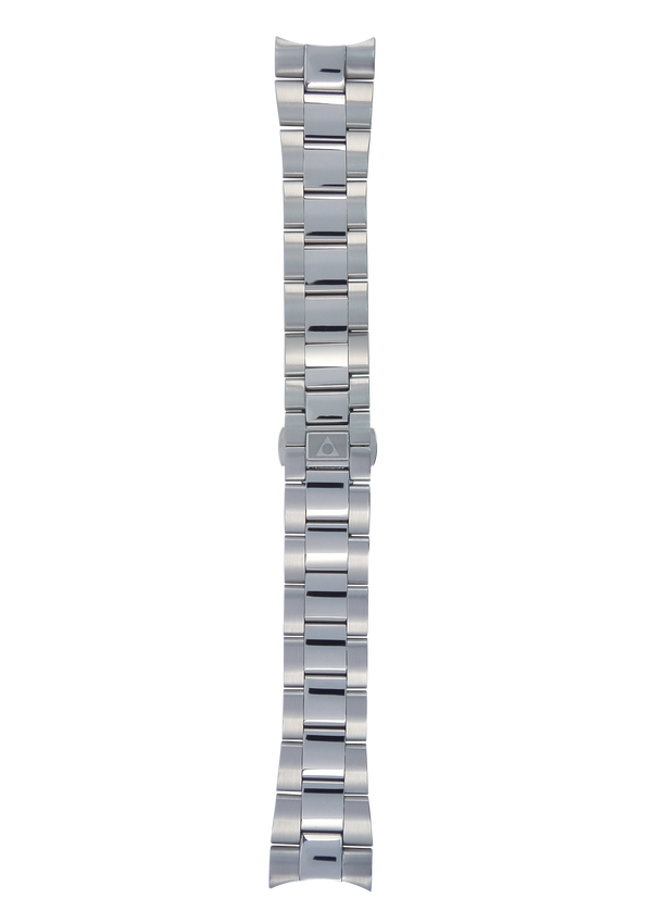 22MM - Bracelet en acier inoxydable argenté