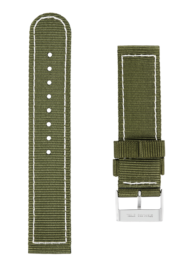 21MM - Bracelet nylon vert 