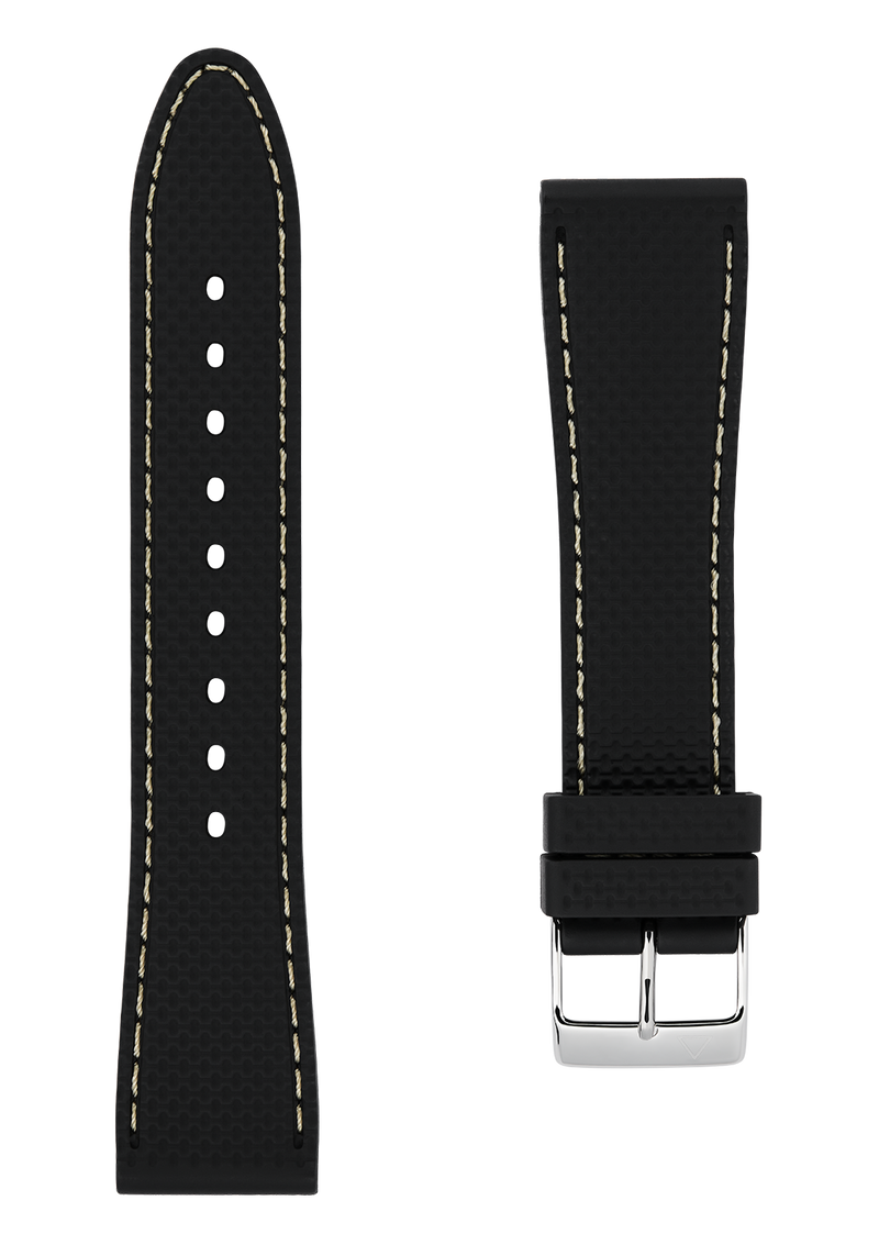 21MM - Bracelet en silicone noir