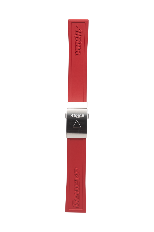 22MM - Red Silicon Strap