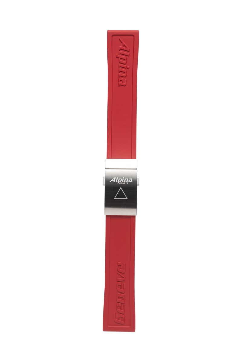 22MM - Bracelet en silicone rouge