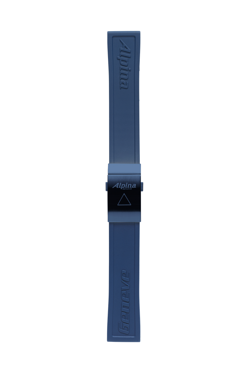 22MM - Bracelet silicone bleu