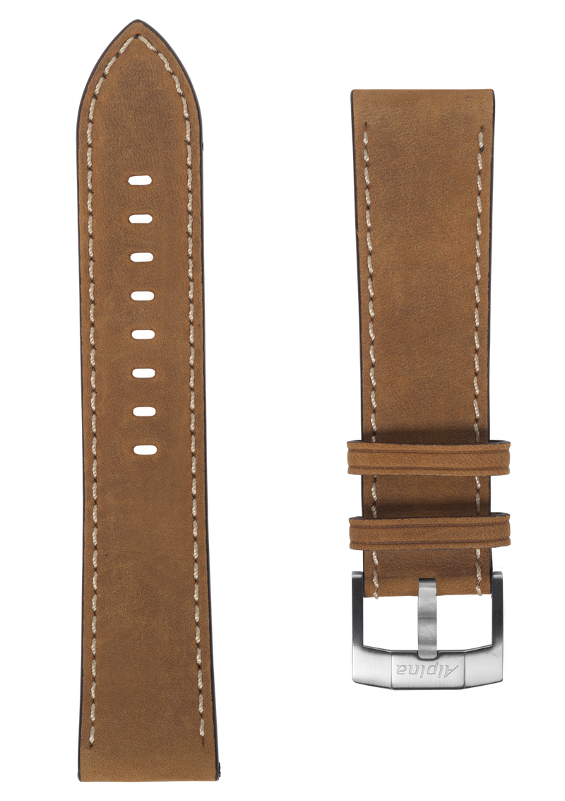 22MM - Brown Calf Leather strap