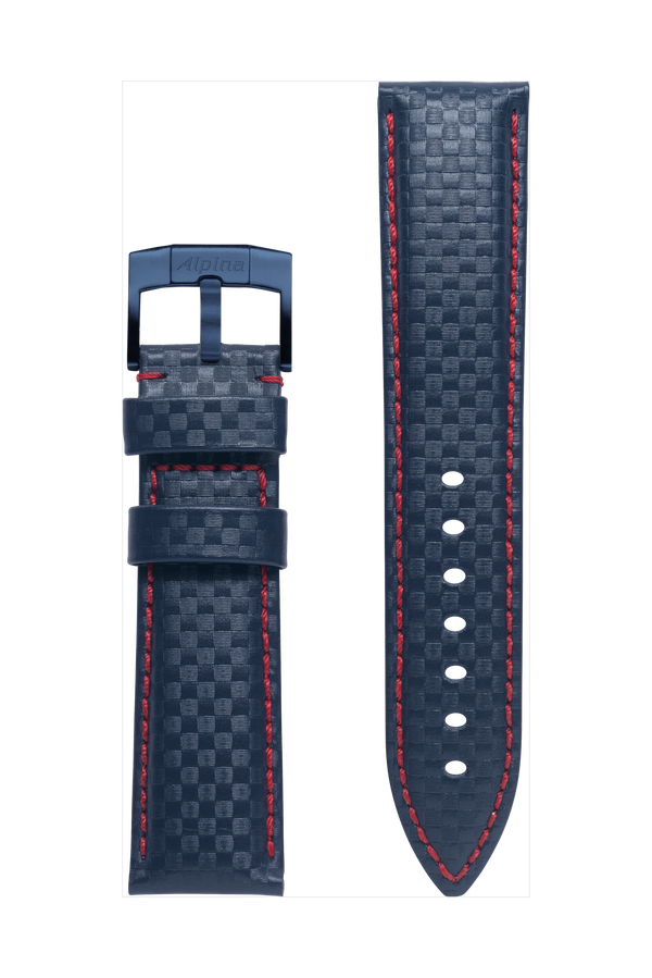 22MM - Blue Calf Leather Strap